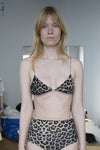 BASERANGE Mississippi Bra Narrow Collection Bamboo Fiber Bamboo Cotton Soft Underwear France BAS-BRMI-BLP-SP24-BAOWEN Leopard Print